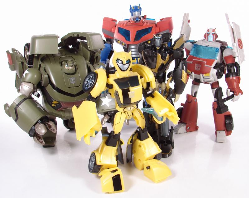 Bumblebee and his fellow Autobots