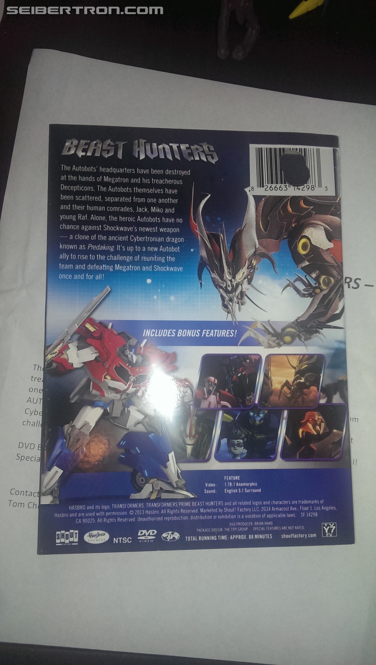 Transformers News: Target Exclusive Transformers Prime Beast Hunters: Dawn of the Beast DVD Target Exclusive Transformers Prime Beast Hunters: Dawn of the Beast DVD