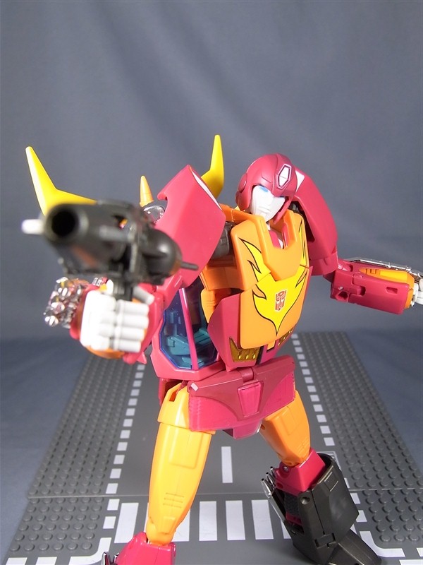 Transformers News: Toy Images of Masterpiece MP-09 Rodimus Convoy - Hot Rod Mode Image