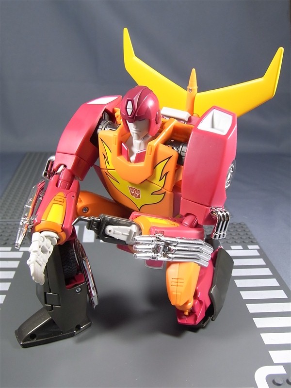 Transformers News: Toy Images of Masterpiece MP-09 Rodimus Convoy - Hot Rod Mode Image
