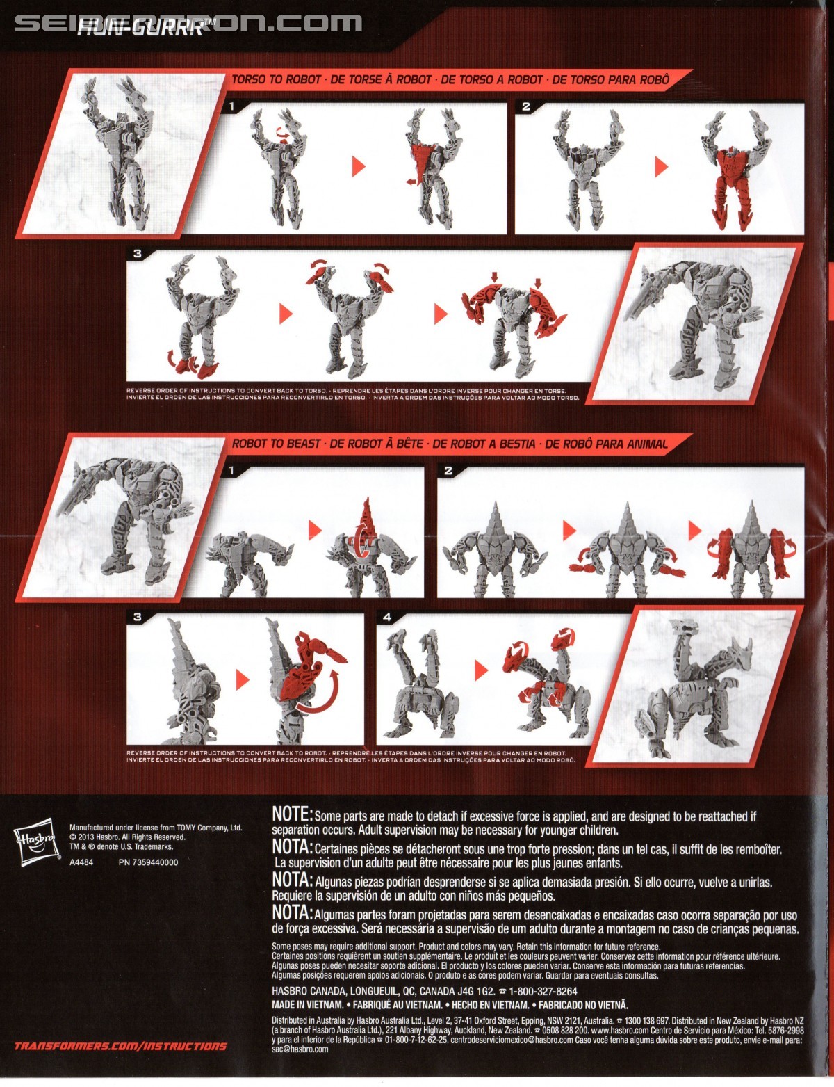 Transformers News: Beast Hunters Abominus Instruction Scans Now Available Beast Hunters Abominus Instruction Scans Now Available