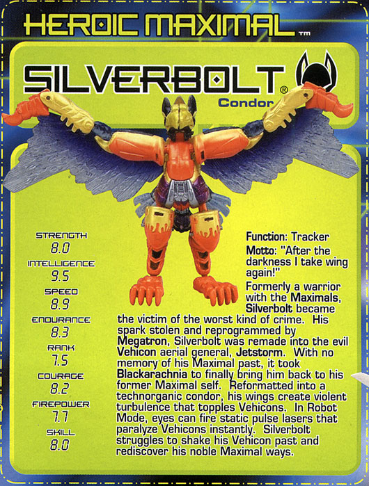 Transformers Tech Spec: Silverbolt