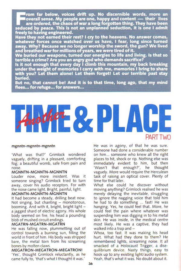 Another Time & Place from Marvel Transformers UK (Page #9)