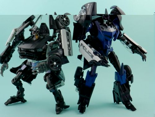 Bad Cop with Dark of the Moon Barricade Robot.jpg