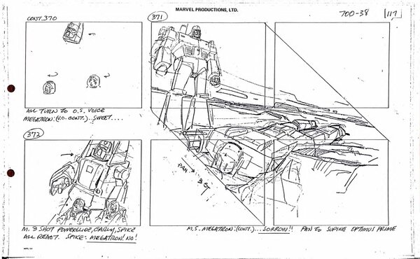 Blaster Blues storyboards and over 150 G1 model sheets online