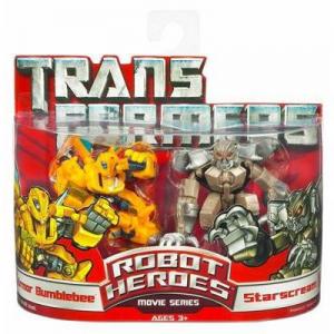 Armor Bumblebee and Starscream