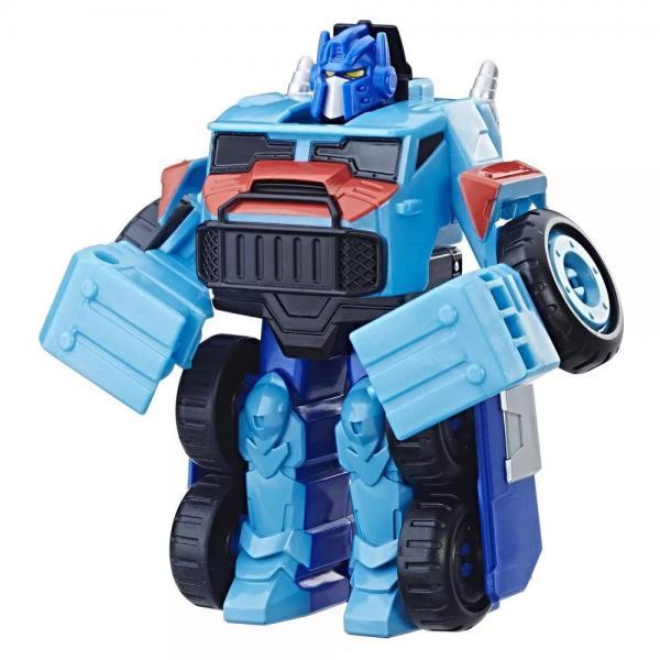 Transformers News: New Transformers: Rescue Bots Optimus Prime Snowplow and Dino Protector Chase