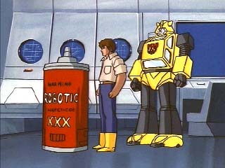 Spike and Bumblebee with "Insecticide"