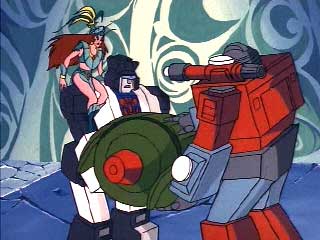 Jazz and Perceptor carrying Cosmos