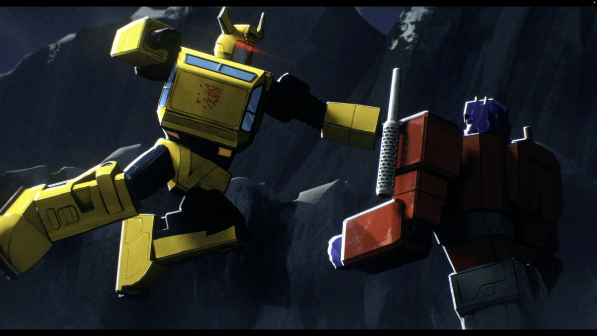 Bumblebee attacks Optimus Prime