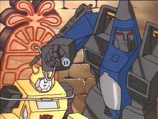 Dirge plugs in Bumblebee