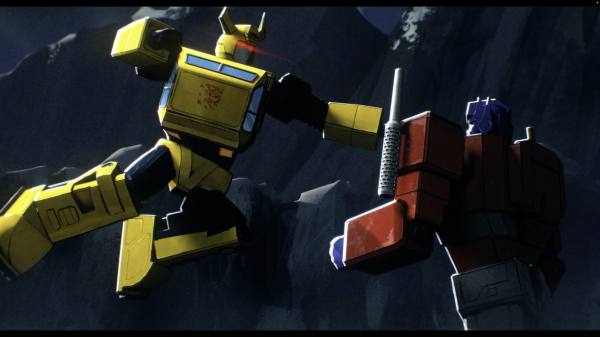 Bumblebee attacks Optimus Prime