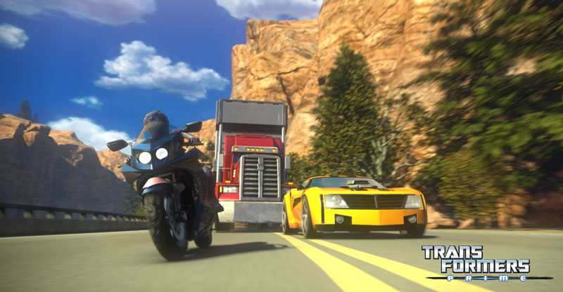 Transformers News: New TF Prime promo images show Optimus with trailer Image