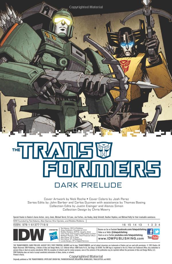 Amazon.com Preview - Dark Prelude TPB (Spotlights)
