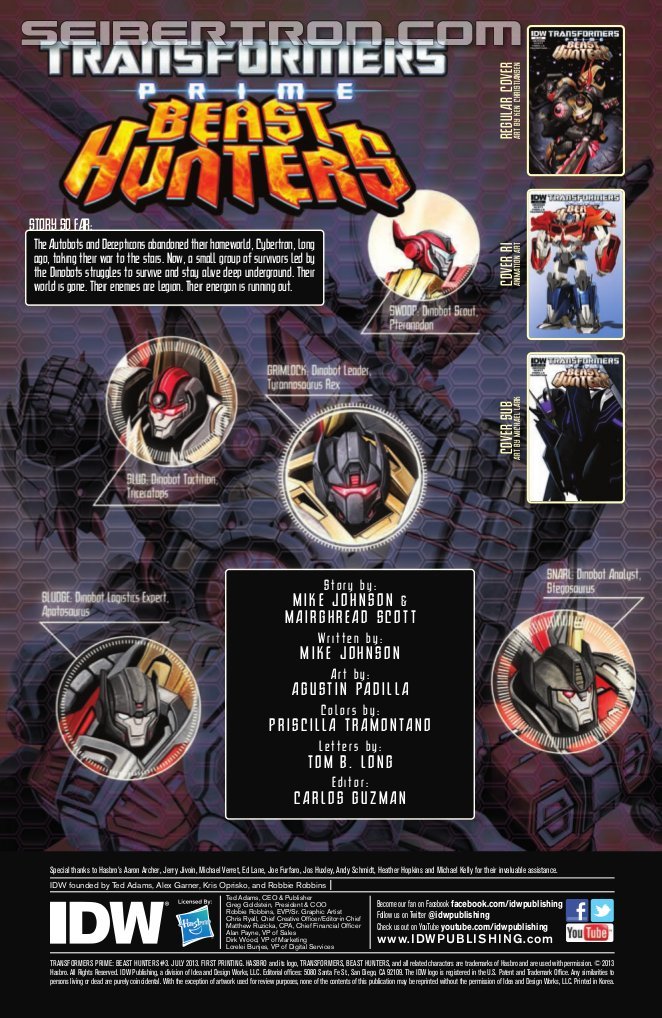 Transformers: Prime Beast Hunters #3 Preview