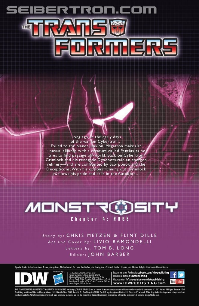 Transformers News: IDW Transformers: Monstrosity 4 (of 4) Preview