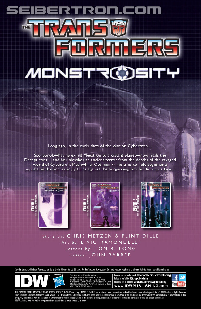 Transformers News: IDW Transformers: Monstrosity 4 (of 4) Preview