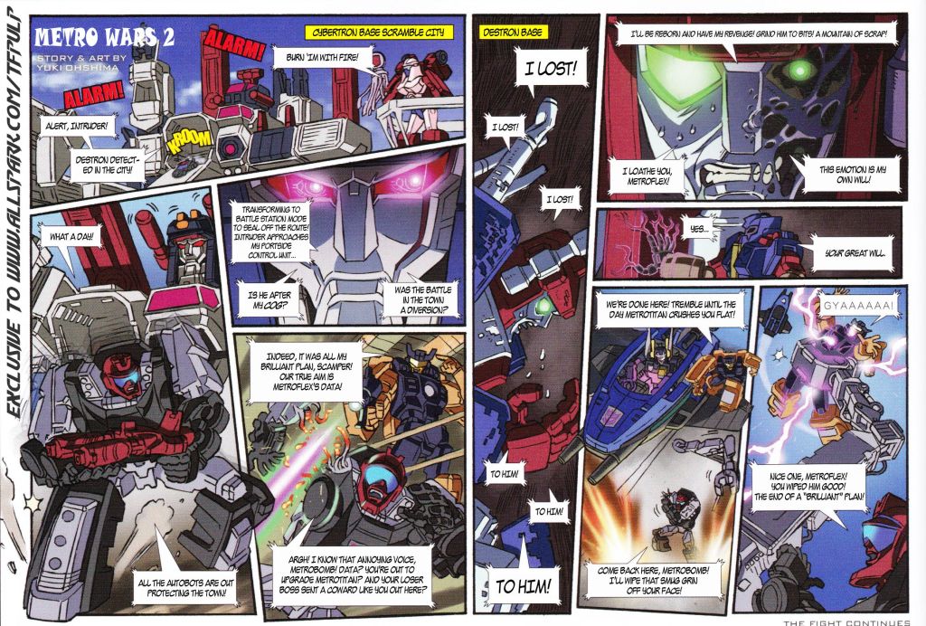 Transformers News: Japanese Generations 2013 Book 'Metro Wars 2' Comic Translated and Extra Commentary by Guido Guidi