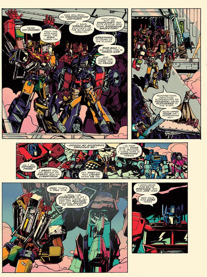 Transformers News: Sneak Peek - IDW Optimus Prime #2 iTunes Preview