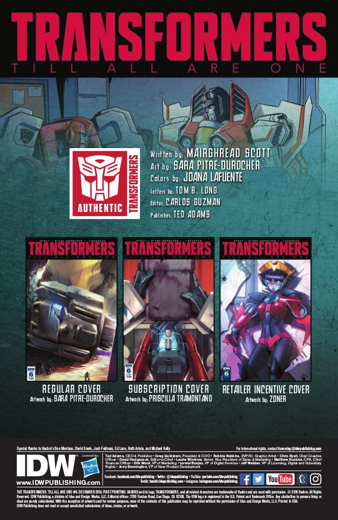 Transformers News: Full Preview of IDW Transformers: Till All Are One #6