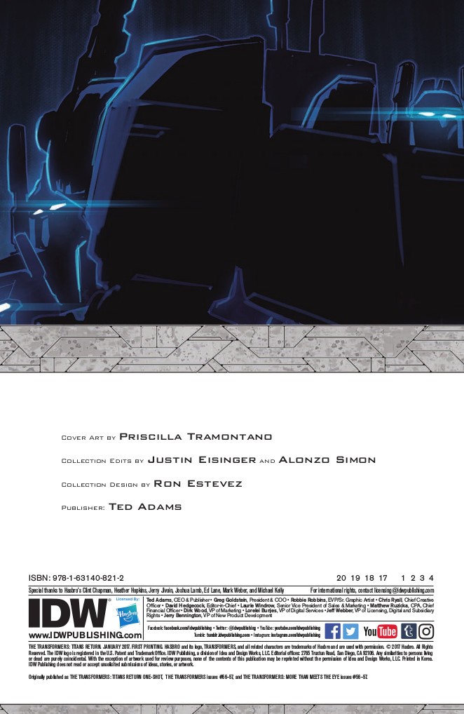 Transformers News: Full Preview of IDW Titans Return TPB