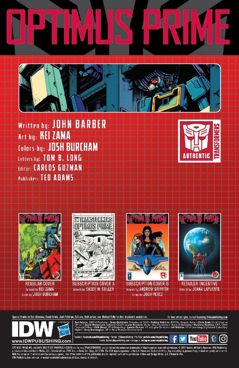 Transformers News: IDW Optimus Prime #3 Full Preview Transformers News: IDW Optimus Prime #3 Full Preview