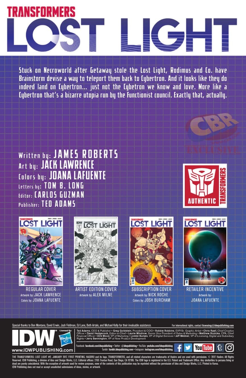 Transformers News: Full Preview of IDW Transformers: Lost Light #2