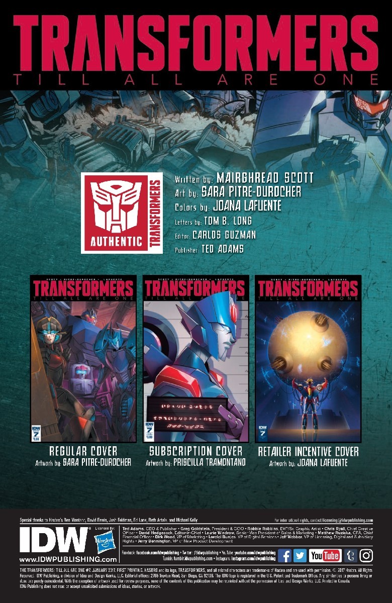Transformers News: Full Preview of IDW Transformers: Till All Are One #7