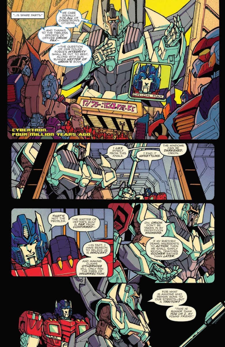 Transformers News: Full Preview of IDW Optimus Prime #4