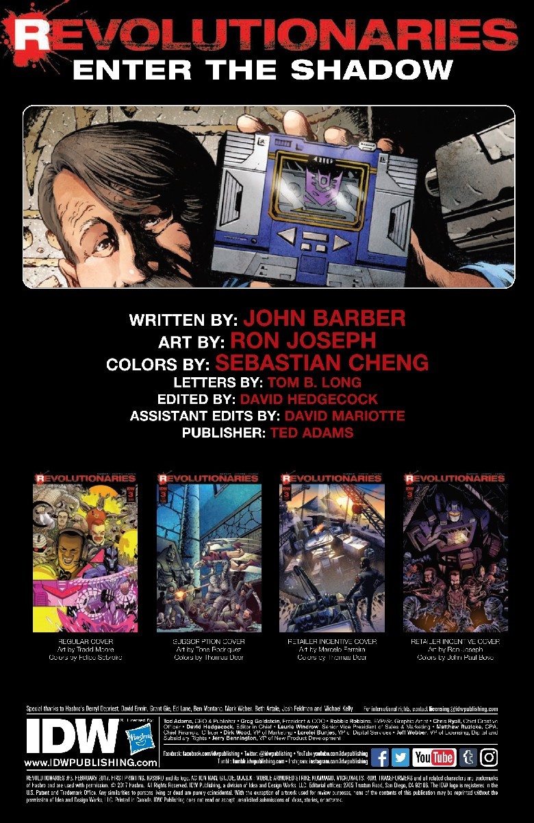 Transformers News: Full Preview of IDW Revolutionaries #3