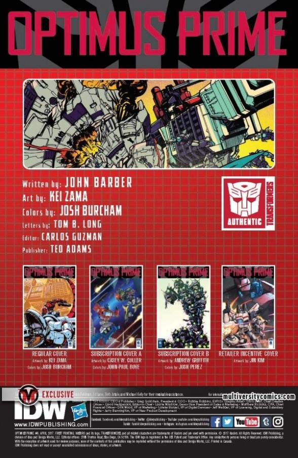 Transformers News: Full Preview - IDW Optimus Prime #6 Transformers News: Full Preview - IDW Optimus Prime #6
