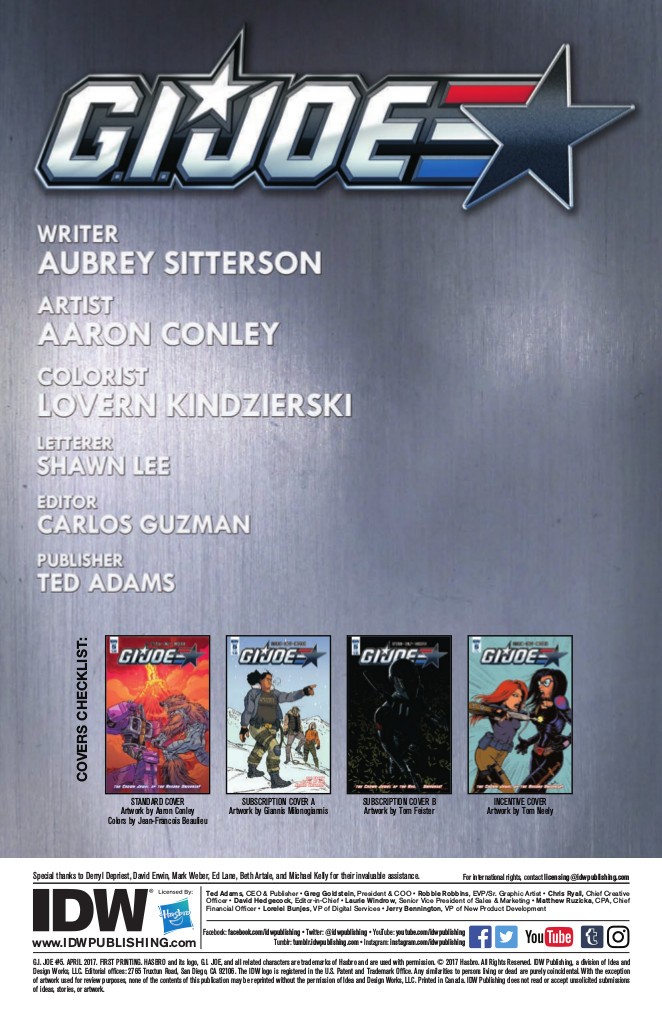 Transformers News: IDW Hasbro Universe - Full Preview for GI Joe #5