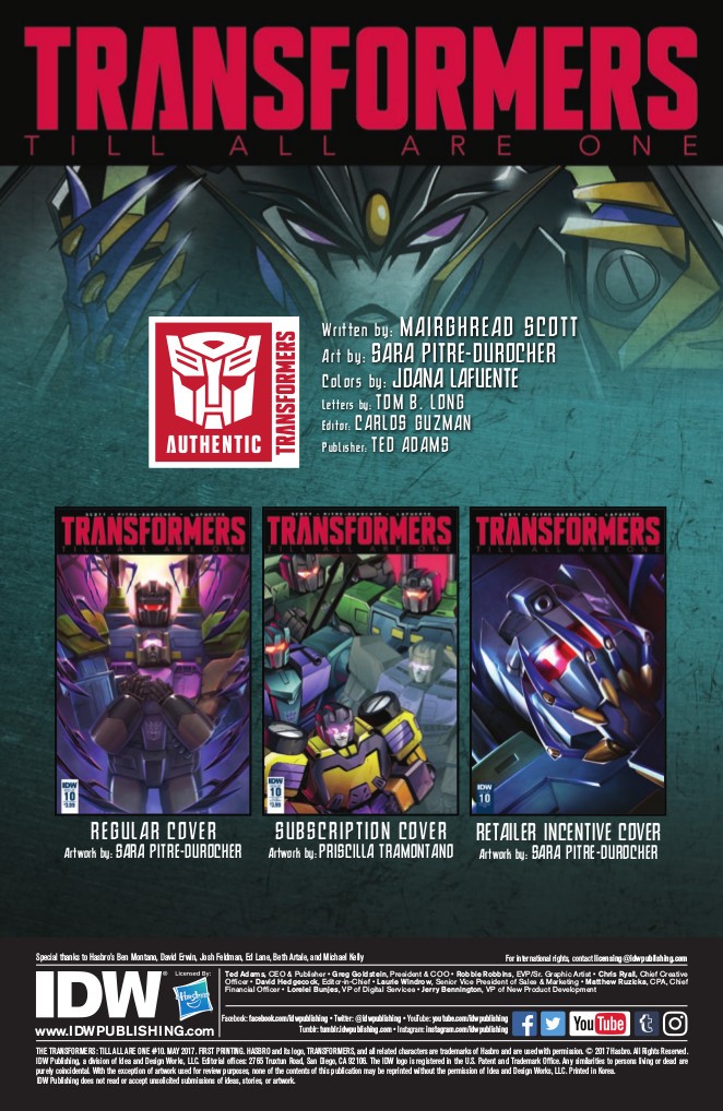 Transformers News: Full Preview for IDW Transformers: Till All Are One #10