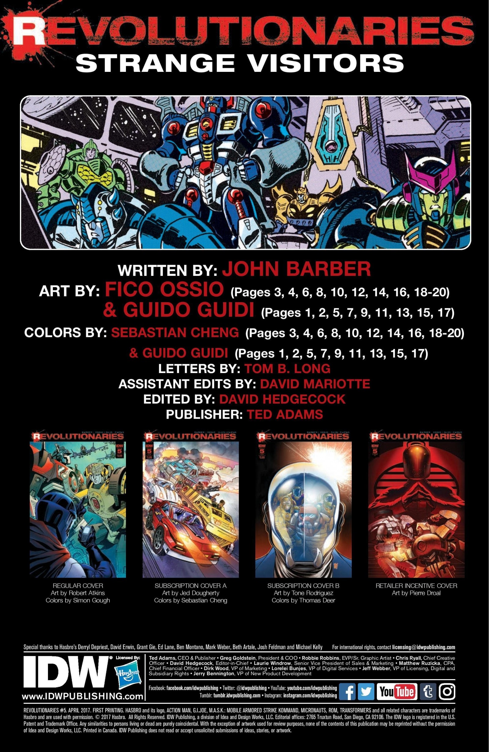 Transformers News: Full Preview for IDW Revolutionaries #5