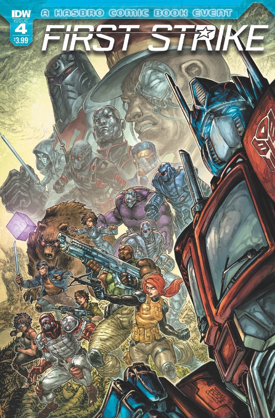 Transformers News: Variant Covers for IDW Hasbro Universe First Strike #3 and #4