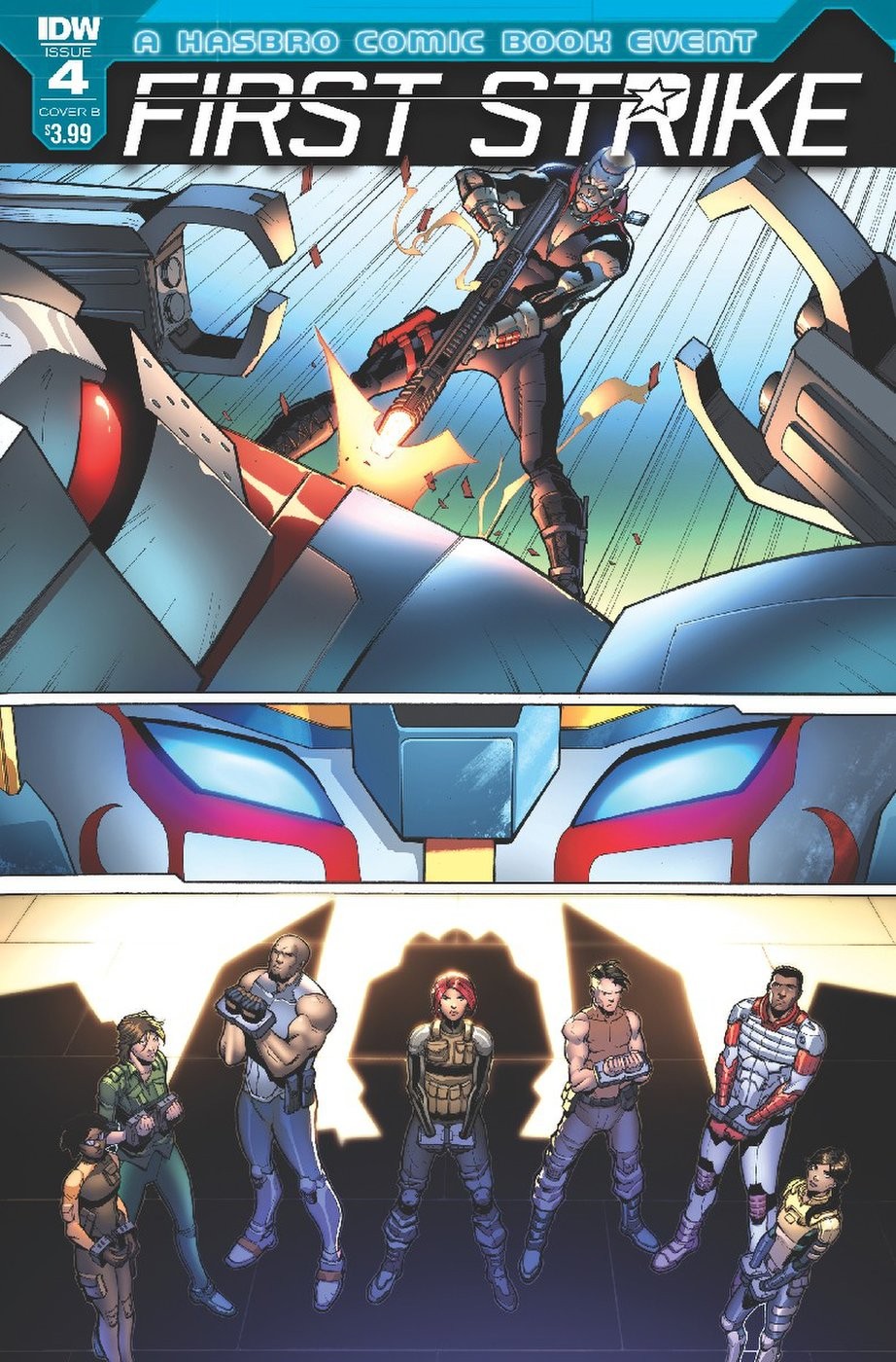 Transformers News: Variant Covers for IDW Hasbro Universe First Strike #3 and #4