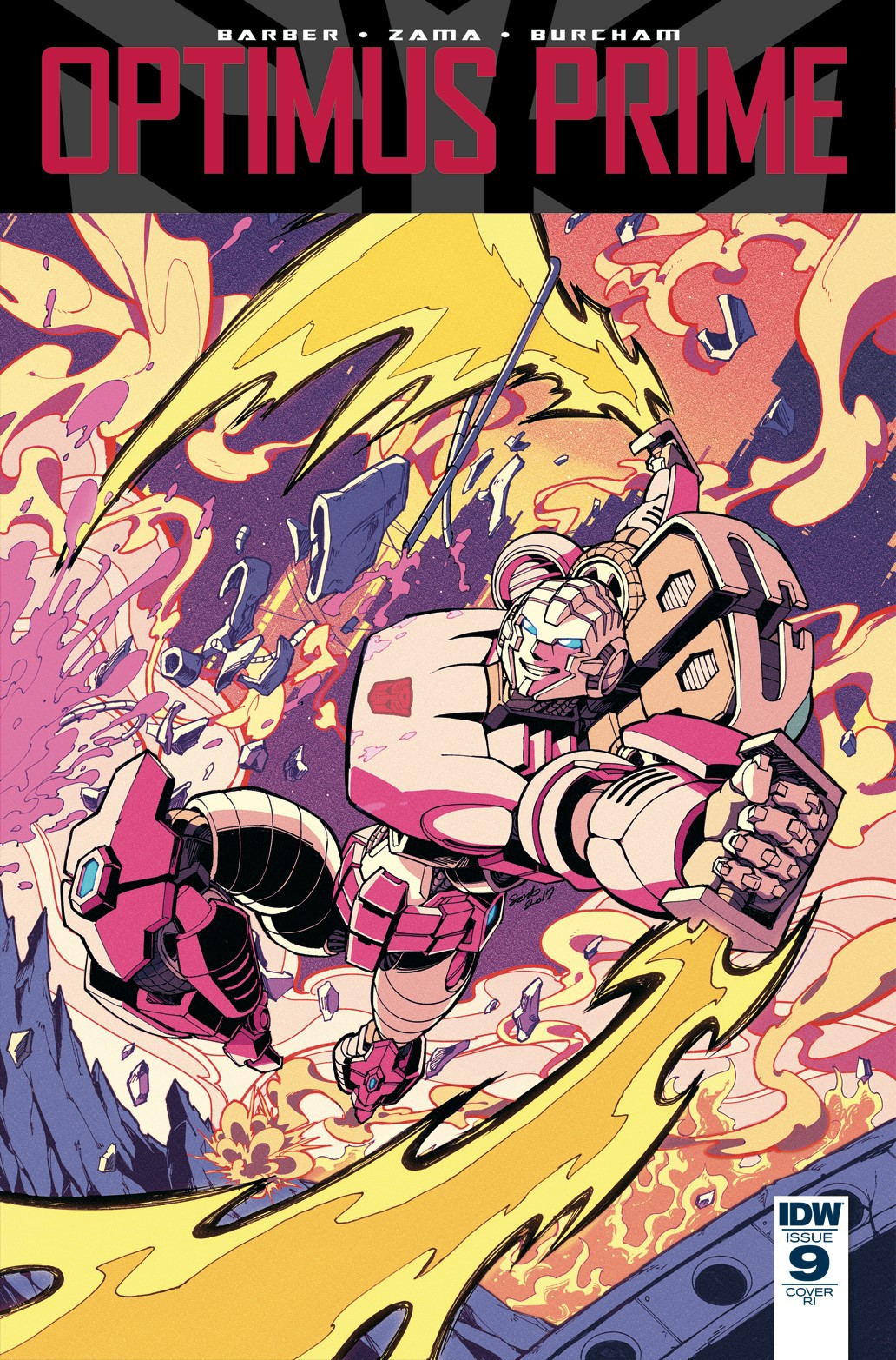 Transformers News: Variant Covers for IDW Optimus Prime #9