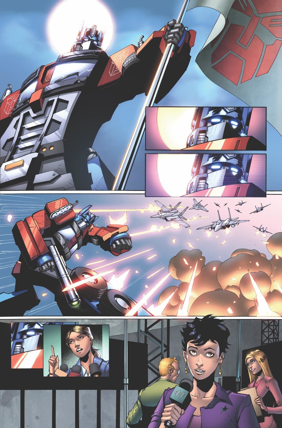 Transformers News: Unlettered Preview for IDW First Strike #1, Plus Writer Interview and More Covers