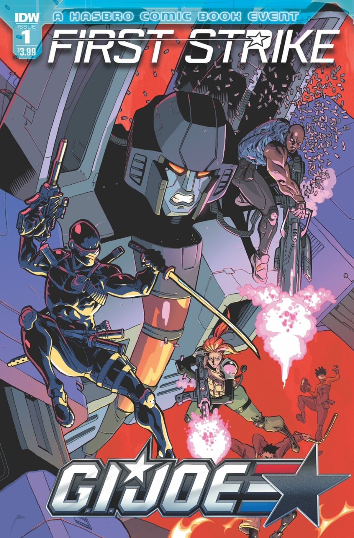 Transformers News: Unlettered Preview for IDW First Strike #1, Plus Writer Interview and More Covers