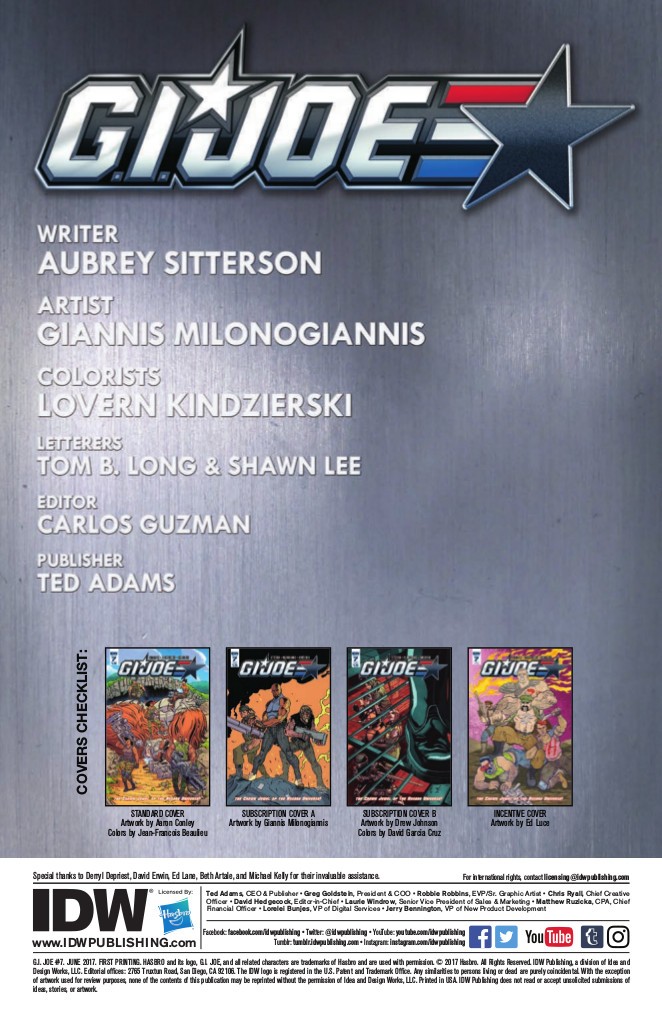 Transformers News: Full Preview for IDW GI Joe #7 - #TCJHU