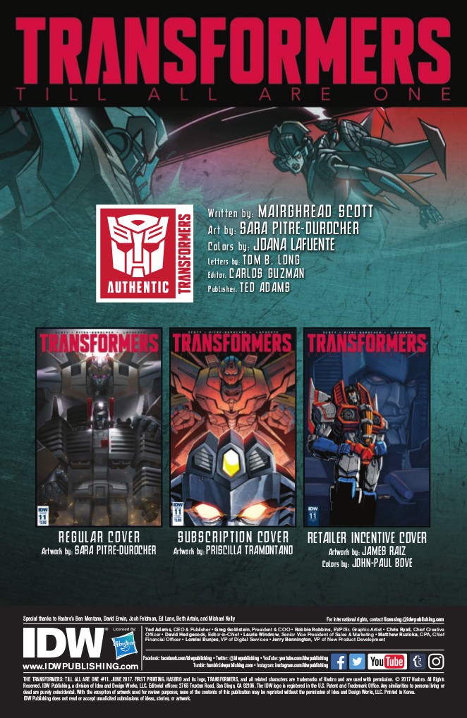 Transformers News: Full Preview for IDW Transformers: Till All Are One #11