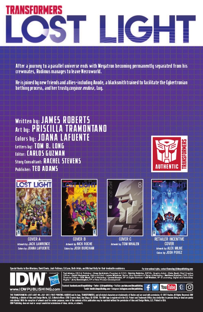 Transformers News: Full Preview for IDW Transformers: Lost Light #8