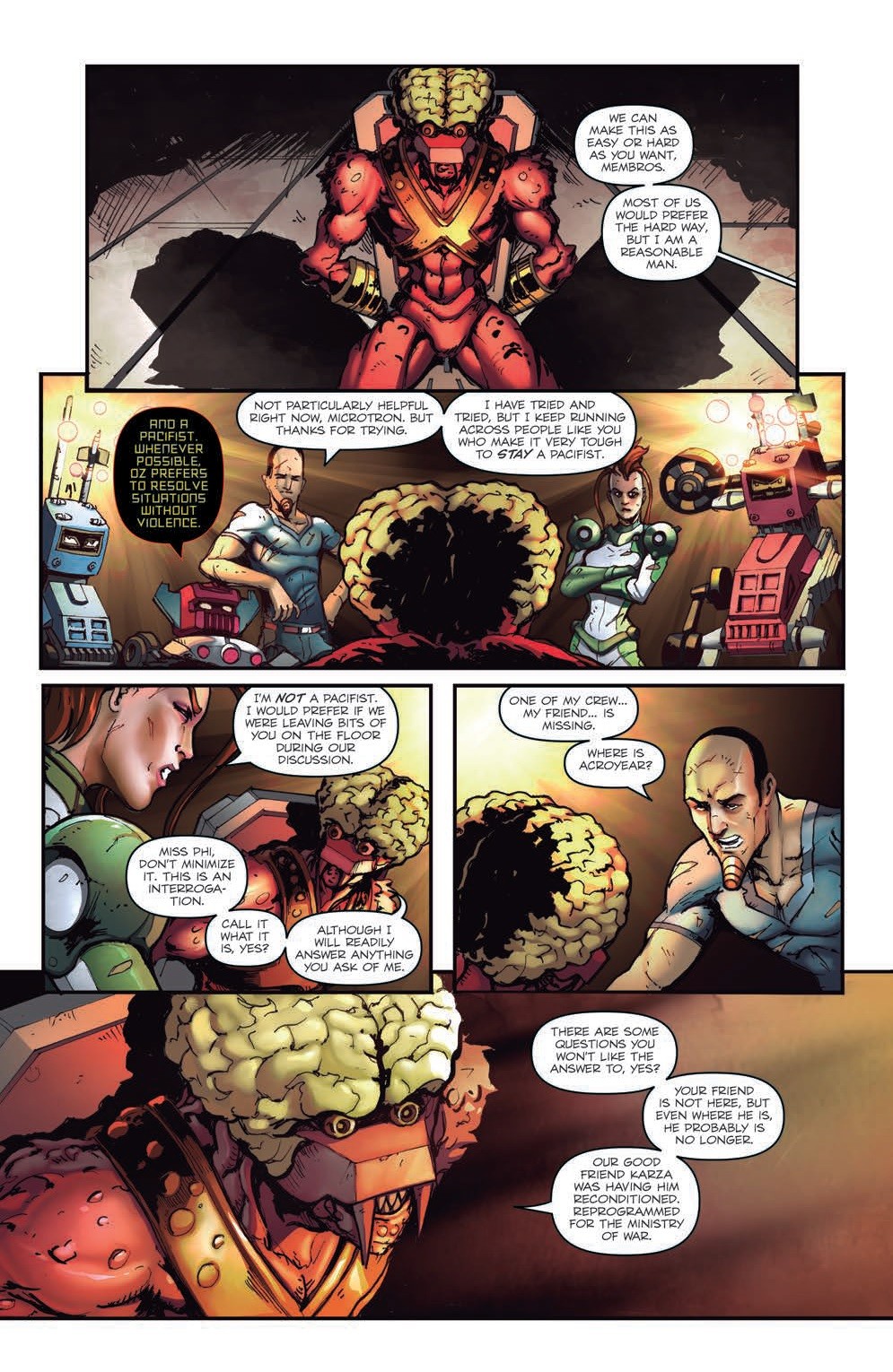 Transformers News: IDW Hasbro Universe - Micronauts: Wrath of Karza #4 Five Page Preview