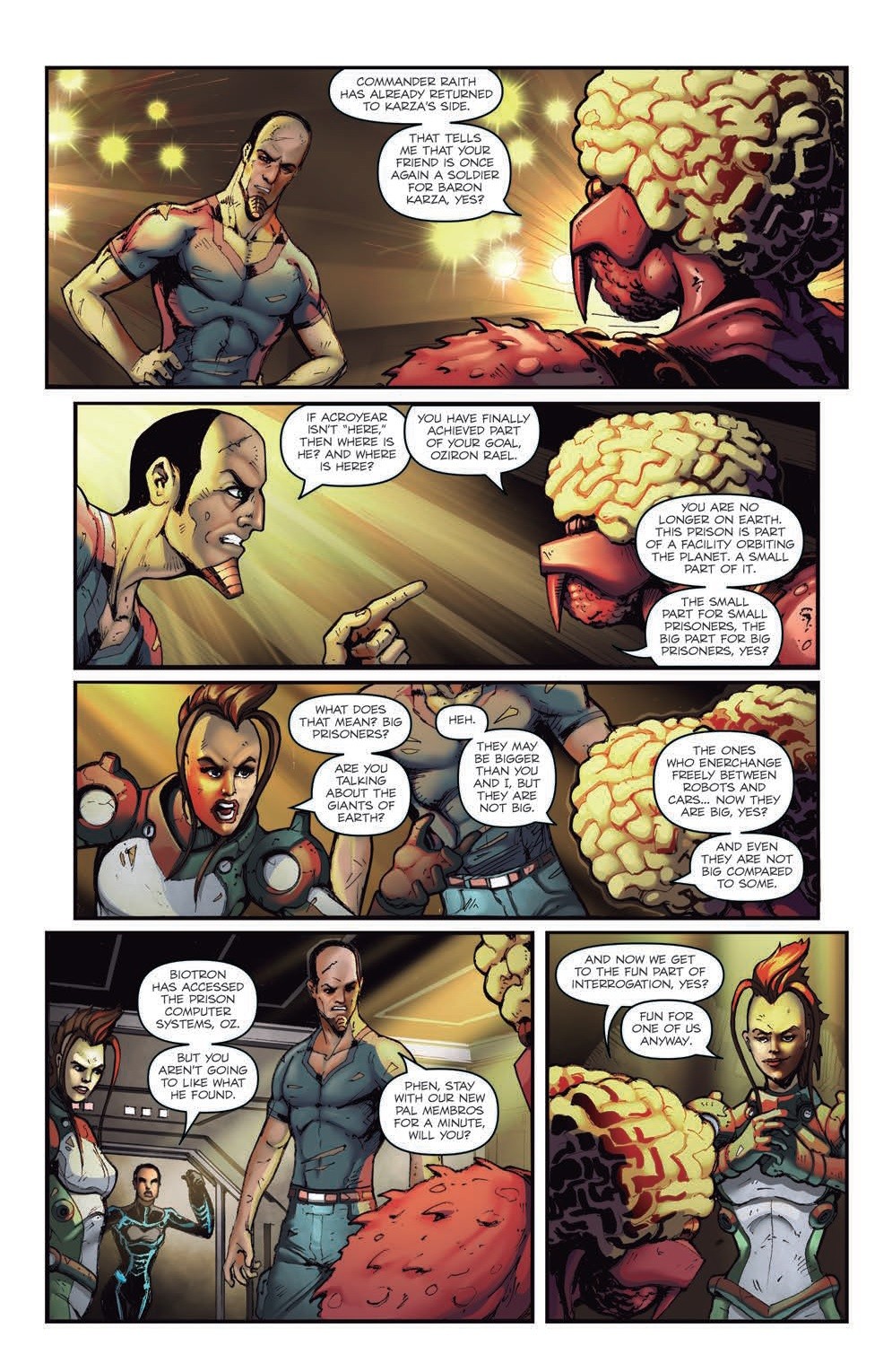 Transformers News: IDW Hasbro Universe - Micronauts: Wrath of Karza #4 Five Page Preview
