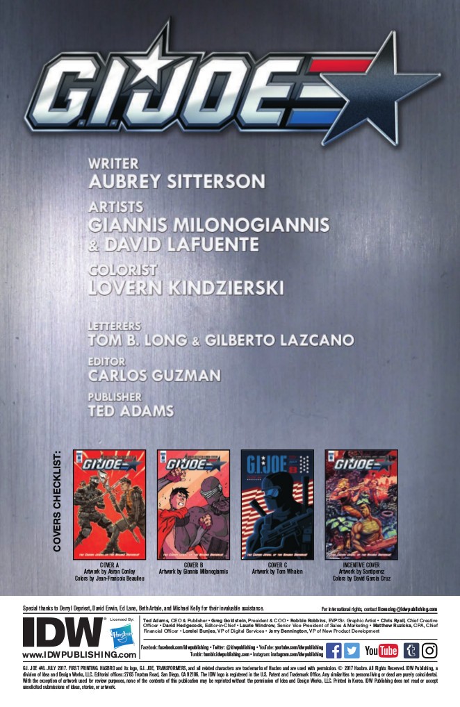 Transformers News: Full Preview for IDW GI Joe #8 #TCJHU