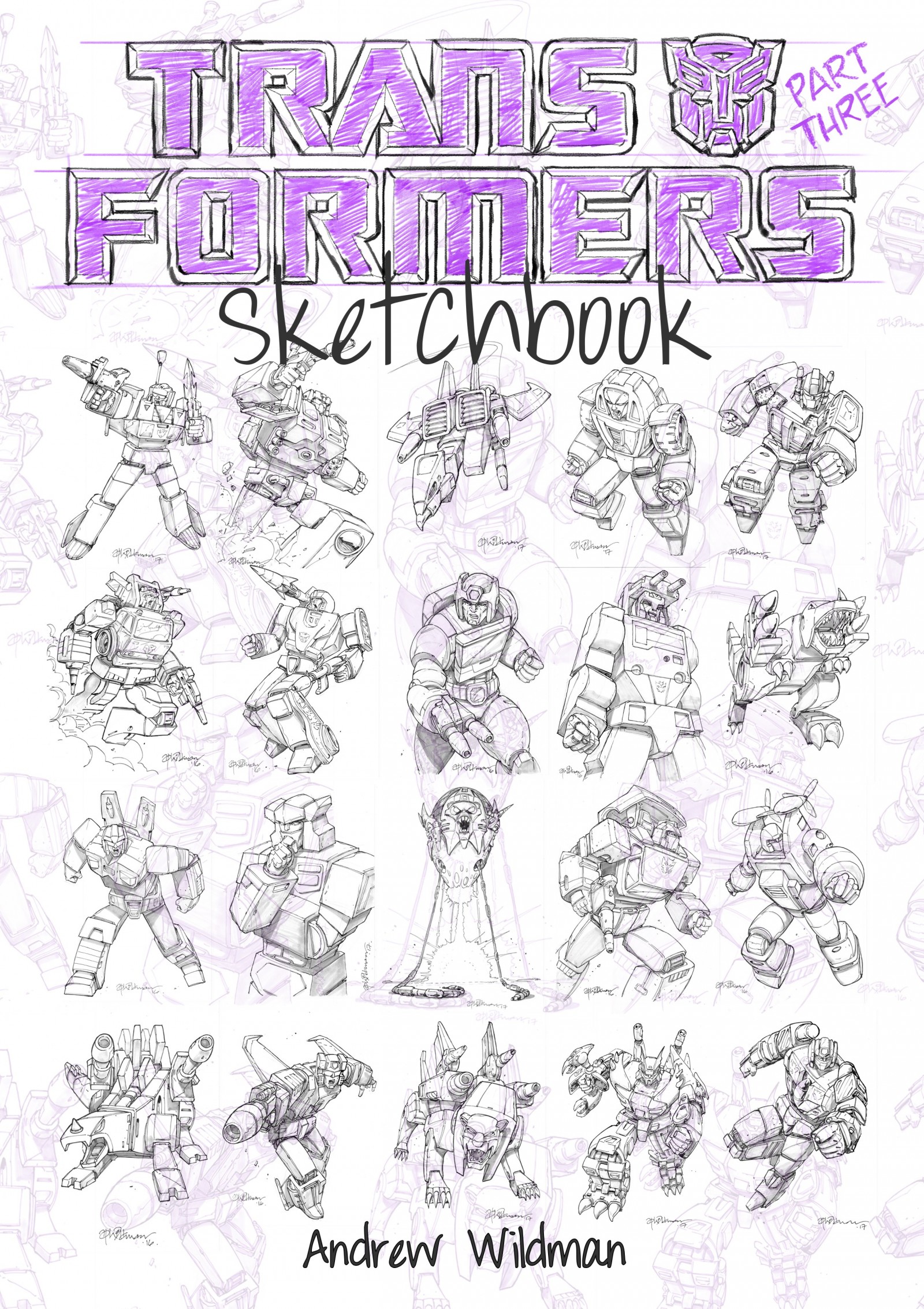Transformers News: Andrew Wildman Transformers Sketchbooks