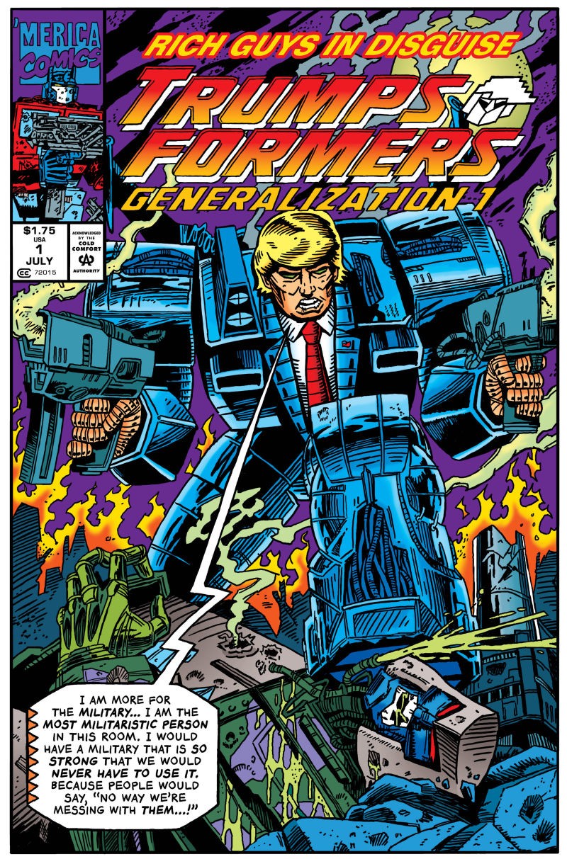 Transformers News: More Transformers Homage in Robert Sikoryak's The Unquotable Trump