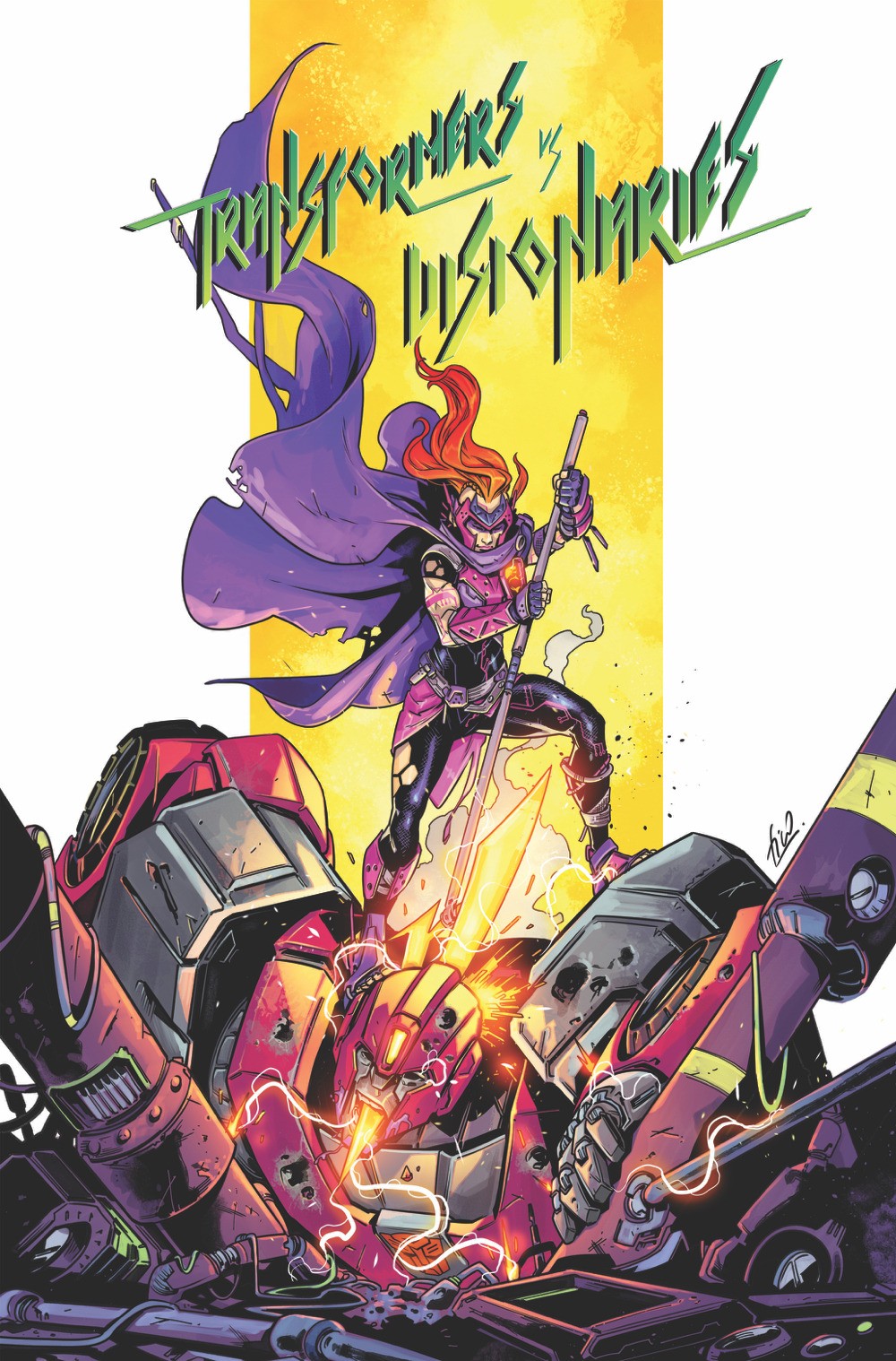 Transformers News: Unlettered Preview of IDW Transformers vs The Visionaries #1