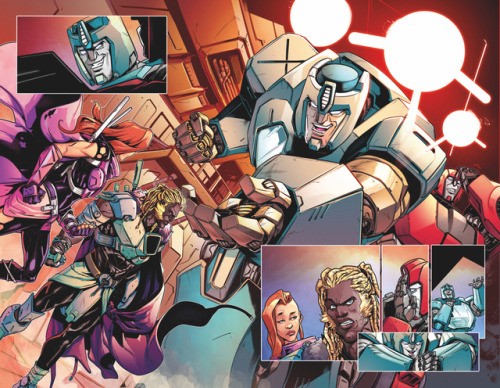 Transformers News: Unlettered Preview of IDW Transformers vs The Visionaries #1