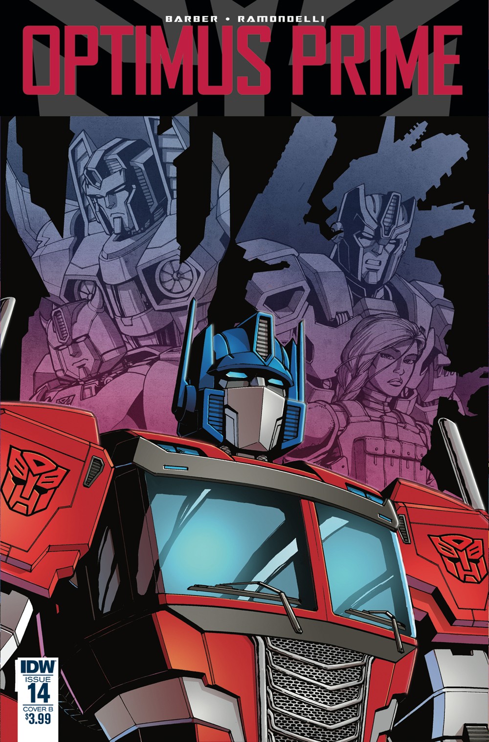 Transformers News: IDW Optimus Prime #14 Cover B Shown